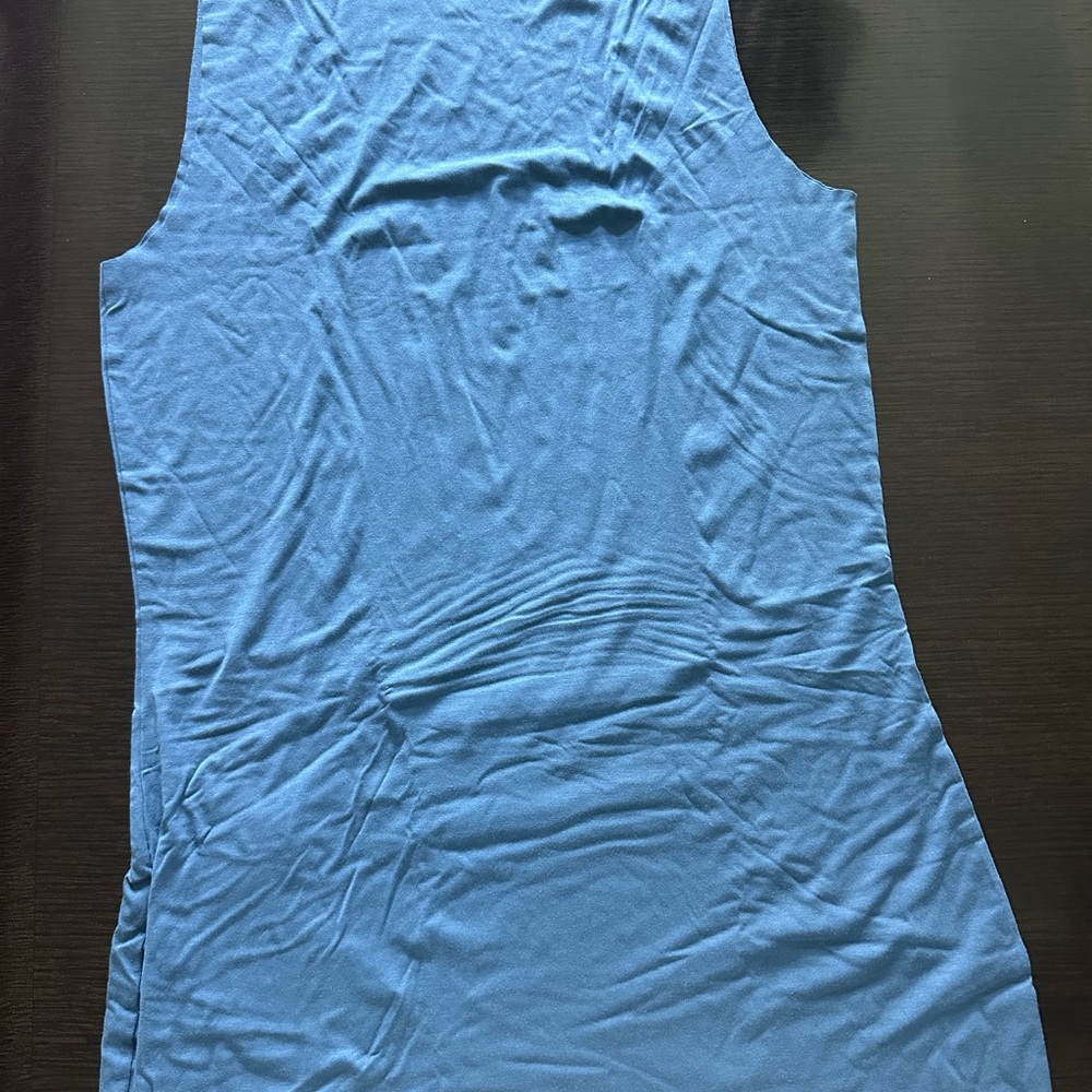 Wolford Blue Fitted Sleeveless Tank Top. Best underpinning in the world!!!